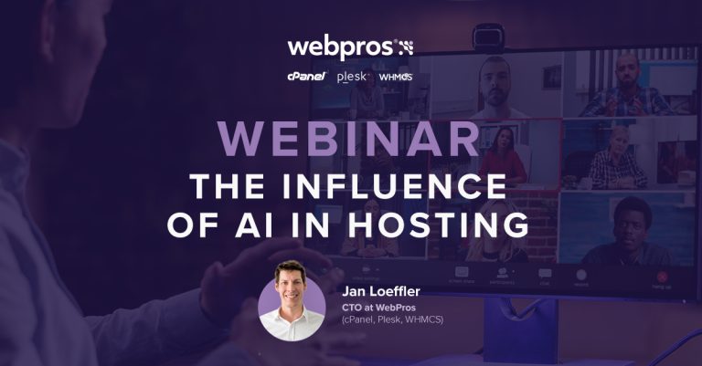 Jan Loeffler, CTO of WebPros (Plesk, cPanel, WHMCS) shared his insights on how AI will reshapte the hosting industry