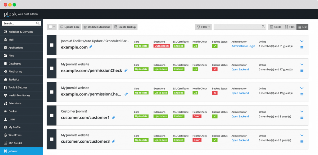 joomla hosting